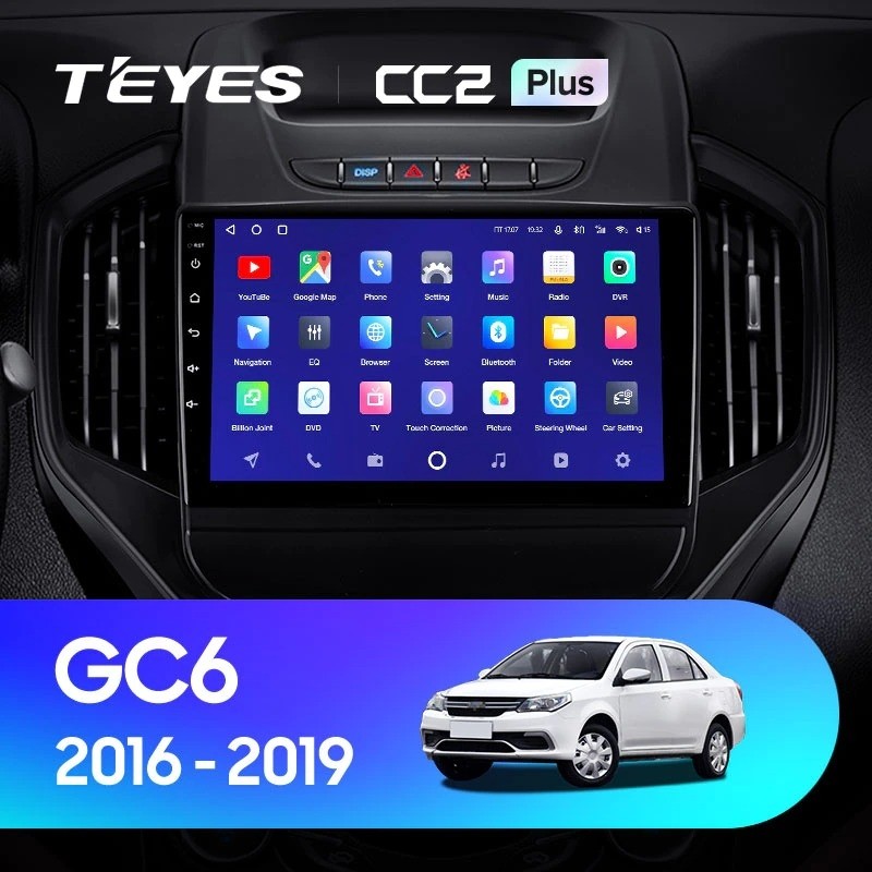 

Автомобильная магнитола Teyes CC2 Plus 4/32 Geely GC6 (2016-2019), CC2 Plus
