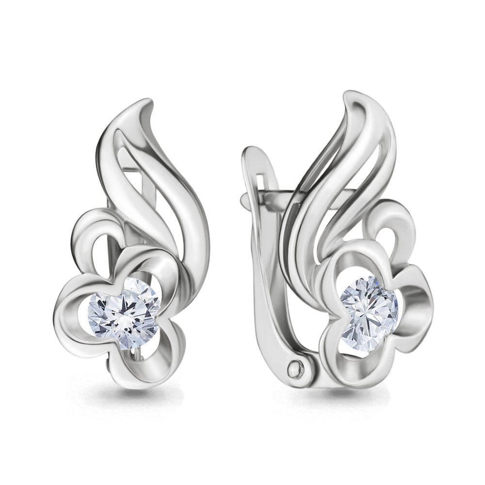 

Серьги из серебра с фианитом Aquamarine Aquamarine 43563_925_р, 43563_925_р
