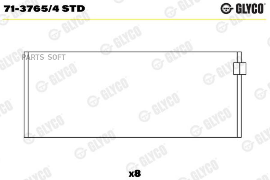 

Вклад.Шатун.Ком/Кт Std Audi 80-A4 1.6 83-> Glyco арт. 71-3765/4 STD