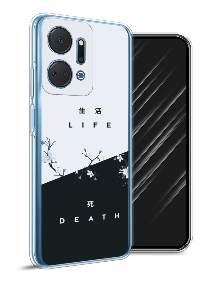 

Чехол Awog на Honor X7A Plus "Life and death", Черный;серый, 6121850-1
