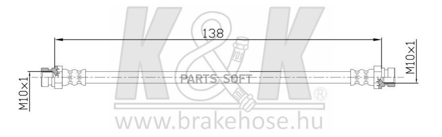 

Шланг тормозной задн SEAT: CORDOBA 1.0I 96-99 K&K FT4707, FT4707