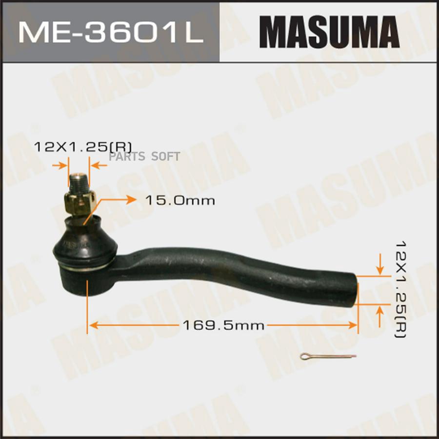 

MASUMA ME3601L Наконечник рулевой Toyota Yaris/Vitz 99-05, Platz 99-05, Raum 04-11 MASUMA