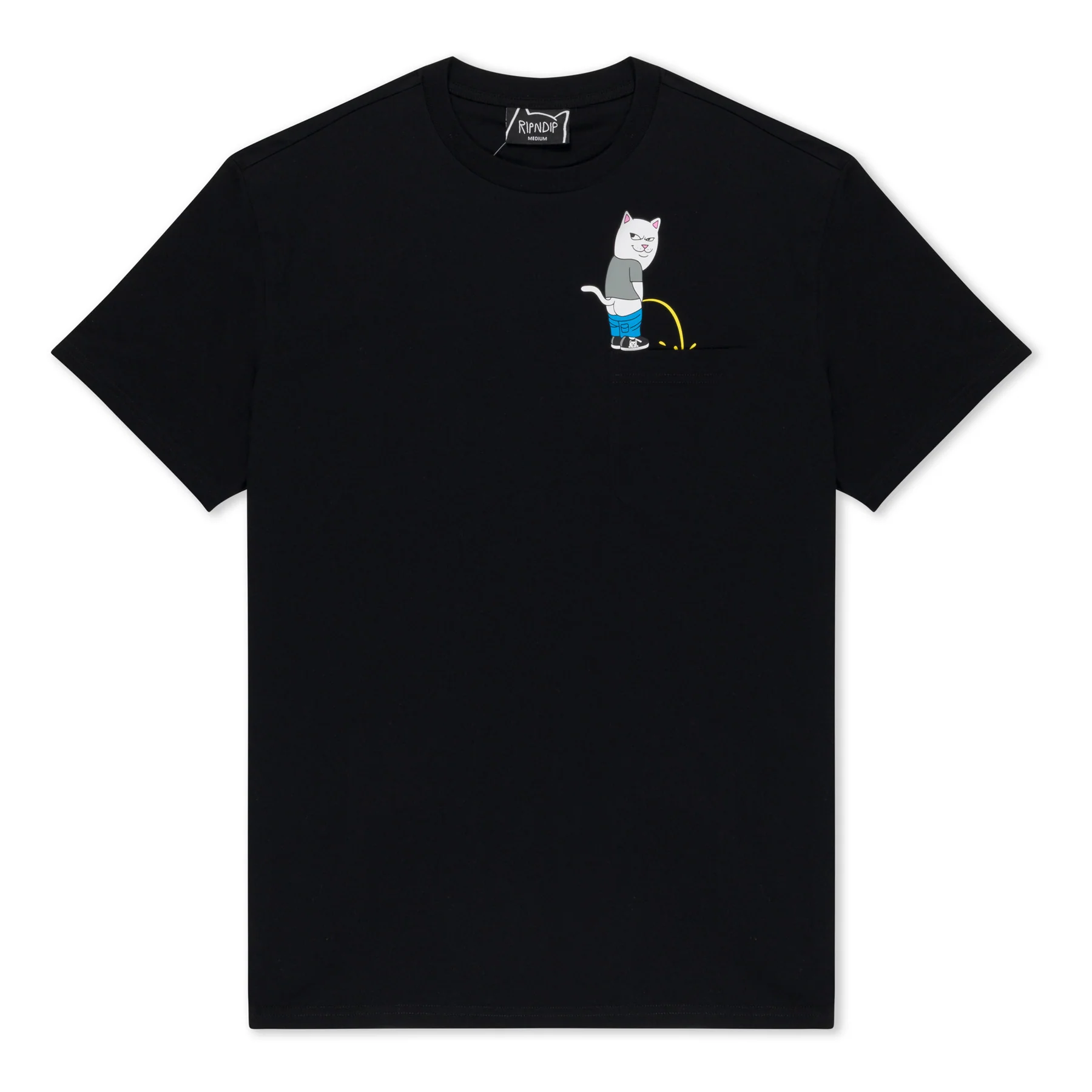 

Футболка мужская Ripndip Potty Pocket черная M, Черный, Potty Pocket