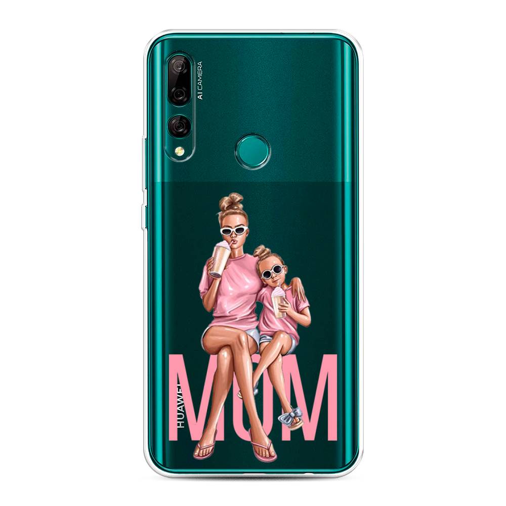 

Чехол Awog на Huawei Y9 Prime 2019 "Lovely mom", Синий;бежевый;розовый, 611950-7