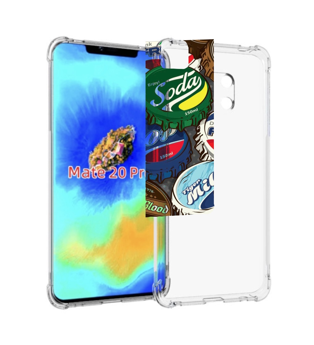 

Чехол MyPads крышки от баночек для Huawei Mate 20 Pro/Mate 20 RS 6.39, Прозрачный, Tocco