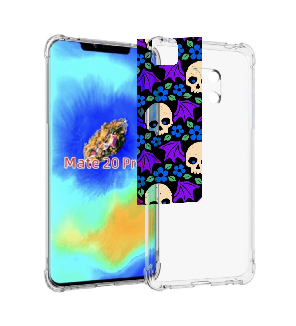 

Чехол MyPads крылатые черепа для Huawei Mate 20 Pro/Mate 20 RS 6.39, Прозрачный, Tocco