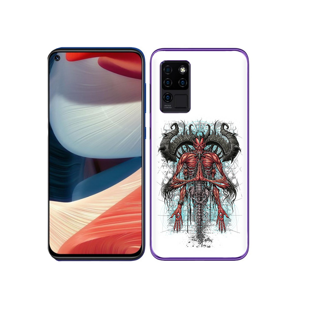 

Чехол MyPads Tocco для Oukitel C21 дьявол, Прозрачный, Tocco