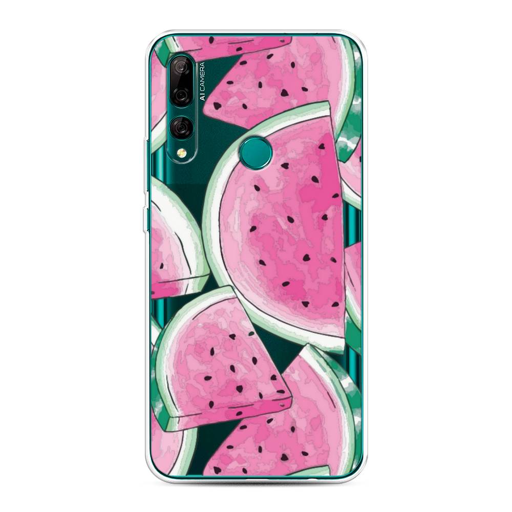 

Чехол Awog на Huawei Y9 Prime 2019 "Акварельные арбузы", Зеленый;белый;розовый, 611950-10