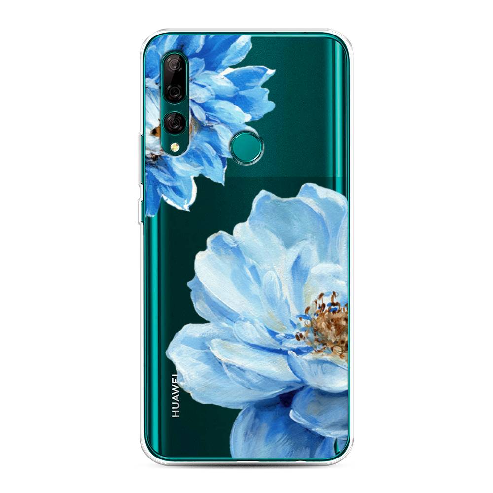 

Чехол Awog на Huawei Y9 Prime 2019 "Голубые клематисы", Голубой, 611950-8