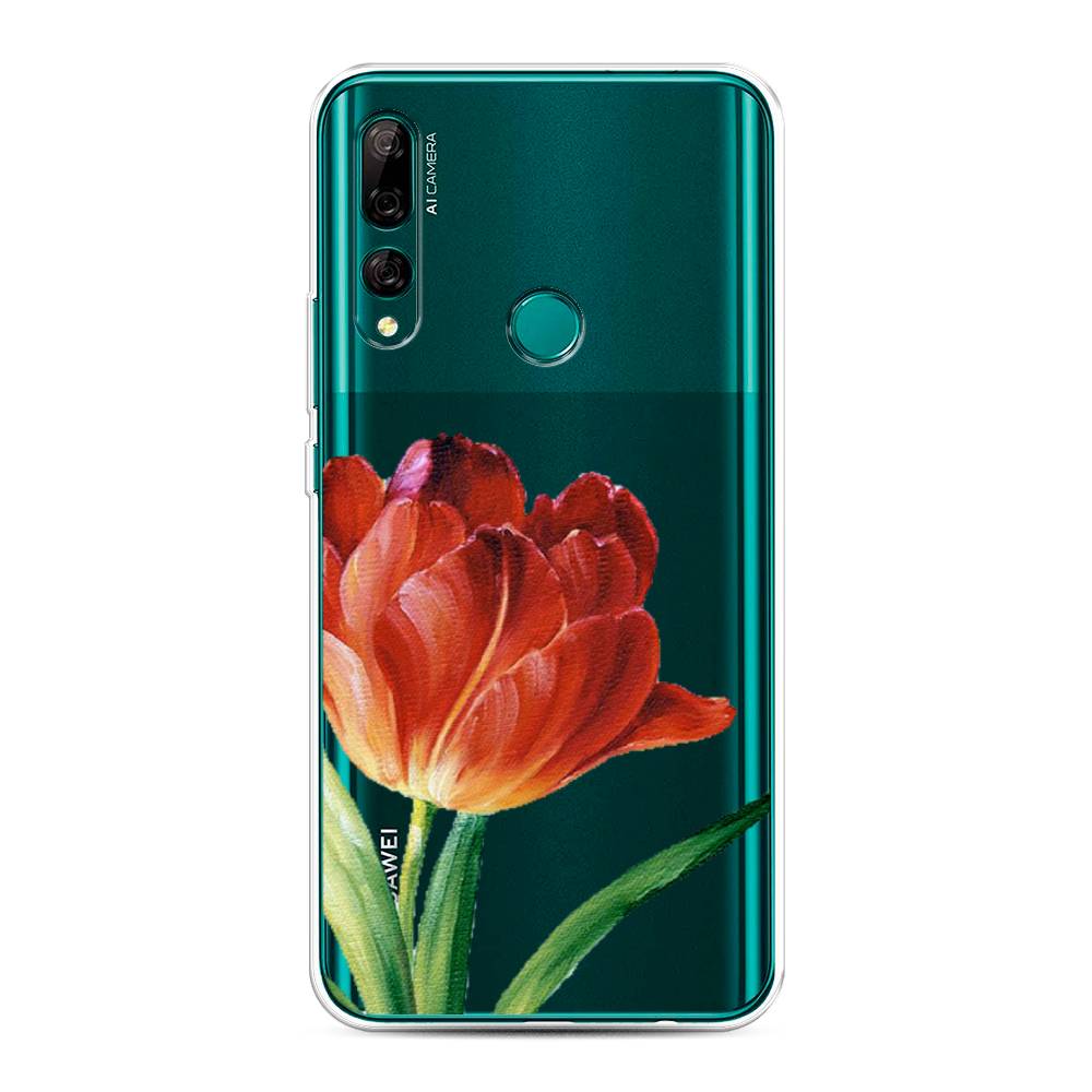 

Чехол Awog на Huawei Y9 Prime 2019 "Красный тюльпан", Оранжевый;зеленый, 611950-8