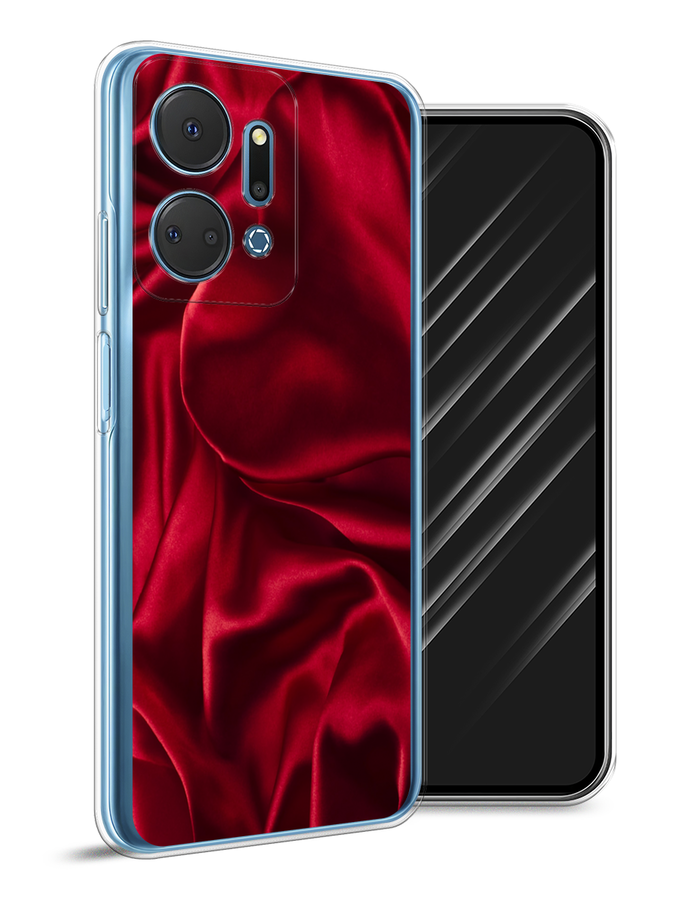 

Чехол Awog на Honor X7A Plus "Текстура красный шелк", 6121850-1
