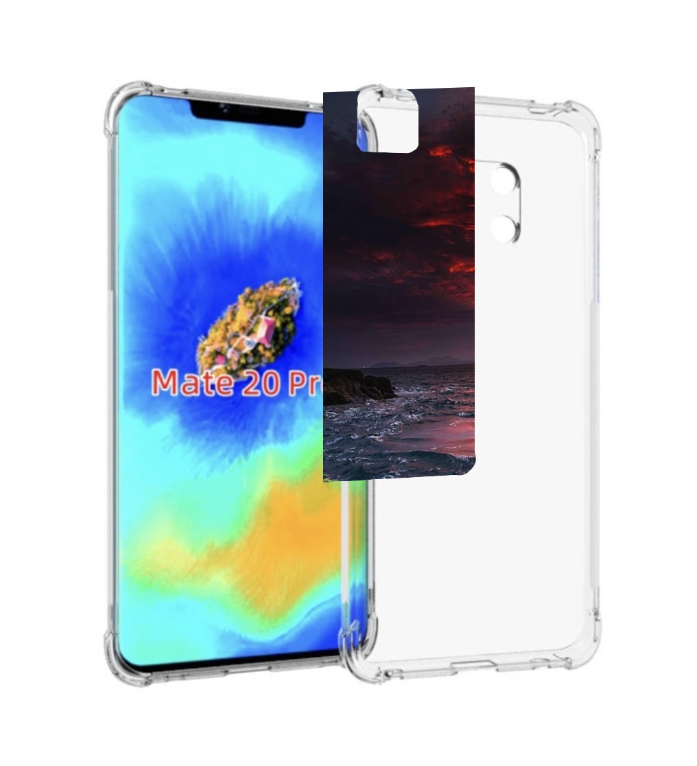 

Чехол MyPads красивый залив для Huawei Mate 20 Pro/Mate 20 RS 6.39, Прозрачный, Tocco