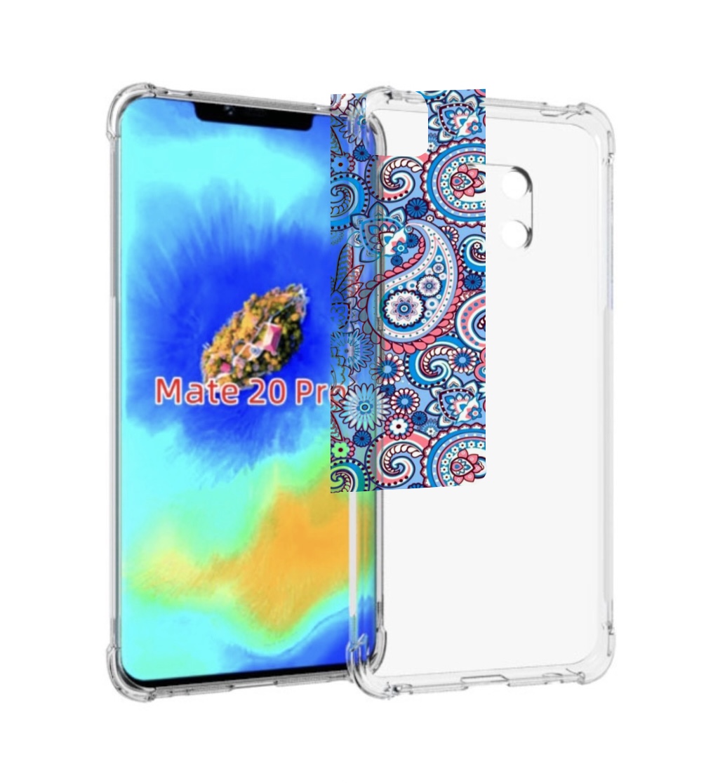 

Чехол MyPads красивый голубой арнамент для Huawei Mate 20 Pro/Mate 20 RS 6.39, Прозрачный, Tocco