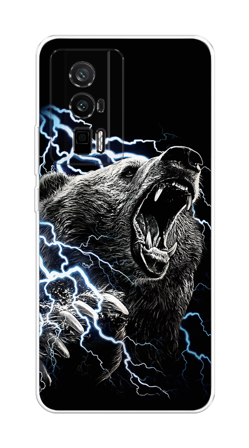 

Чехол на Xiaomi Redmi K60, Poco F5 Pro "Гроза и медведь", Черный;серый;серебристый, 318850-1