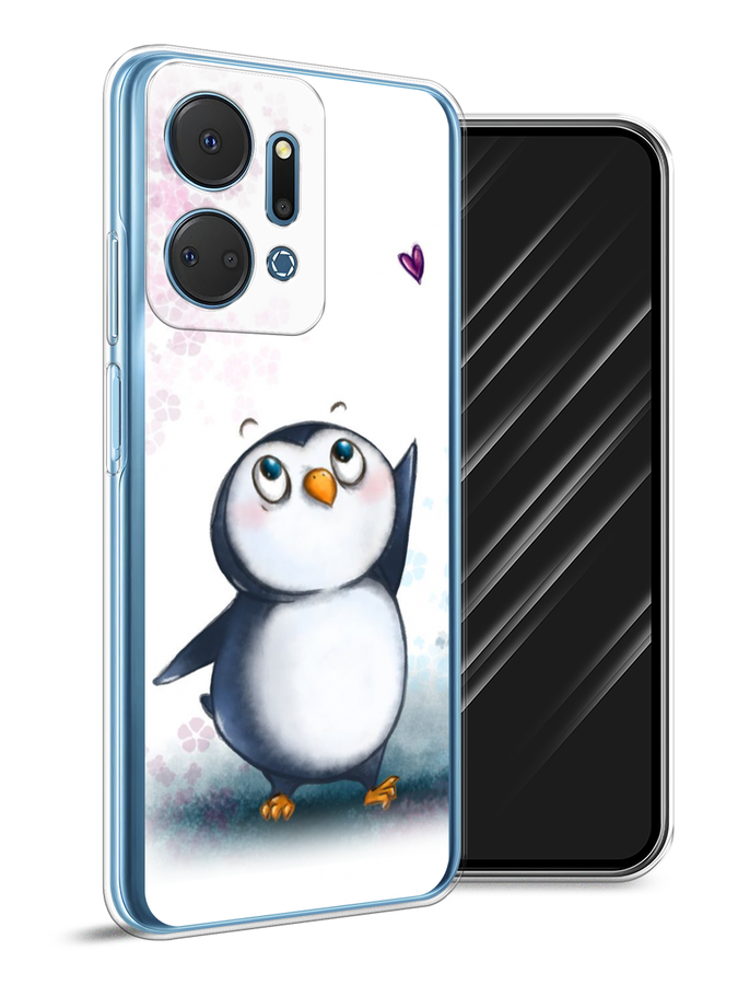 

Чехол Awog на Honor X7A Plus "Пингвин и сердечко", Белый, 6121850-1