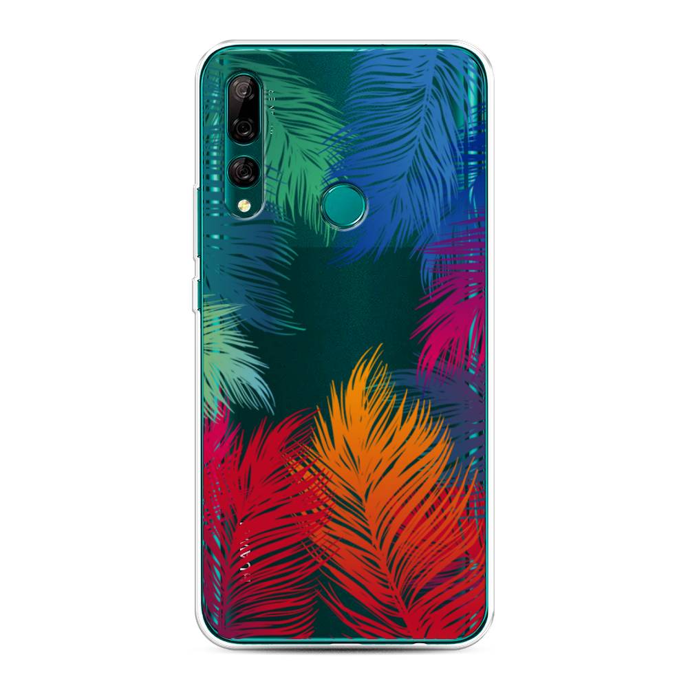 фото Чехол awog "рамка из перьев" для huawei y9 prime 2019