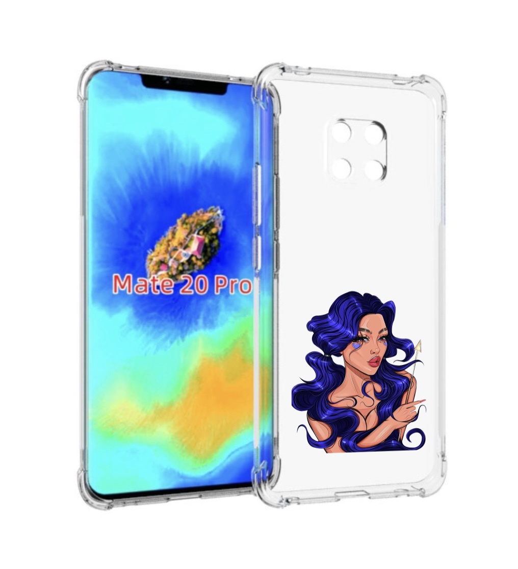 

Чехол MyPads красивая-девушка-с-синими-волосами женский для Huawei Mate 20 Pro., Прозрачный, Tocco