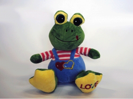 

9ST-089 n Мягкая игрушка Лягушка в штанах 2цв. (16*28*19см.)