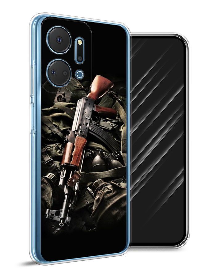

Чехол Awog на Honor X7A Plus "Автомат", Черный;коричневый;серый, 6121850-1