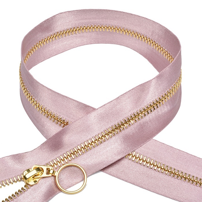 

MaxZipper №5, золото, атласная тесьма, 60 см, пудрово-розовый, 10 шт, №5, золото, атласная тесьма, 60 см, пудрово-розовый, 10 шт
