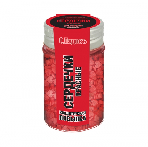 

Посыпка сердечки красные С.Пудовъ 45 г