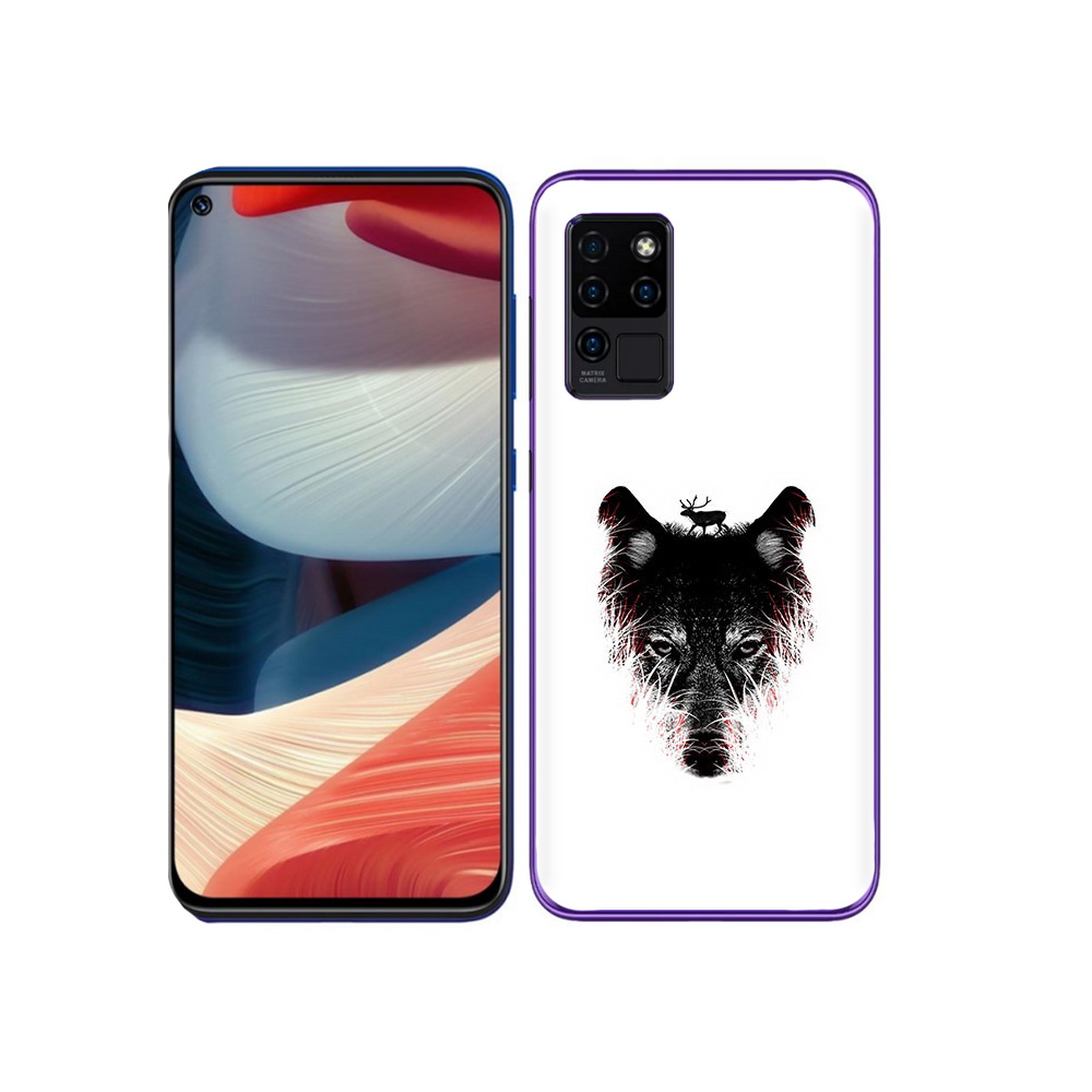 

Чехол MyPads Tocco для Oukitel C21 волк в траве, Прозрачный, Tocco