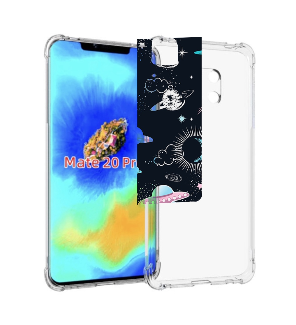 Чехол MyPads космос-мини-картинки для Huawei Mate 20 Pro/Mate 20 RS 6.39