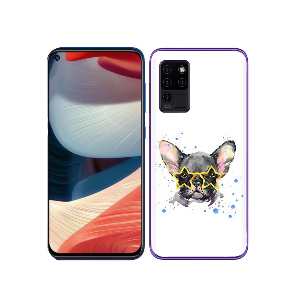 

Чехол MyPads Tocco для Oukitel C21 буля в очках, Прозрачный, Tocco