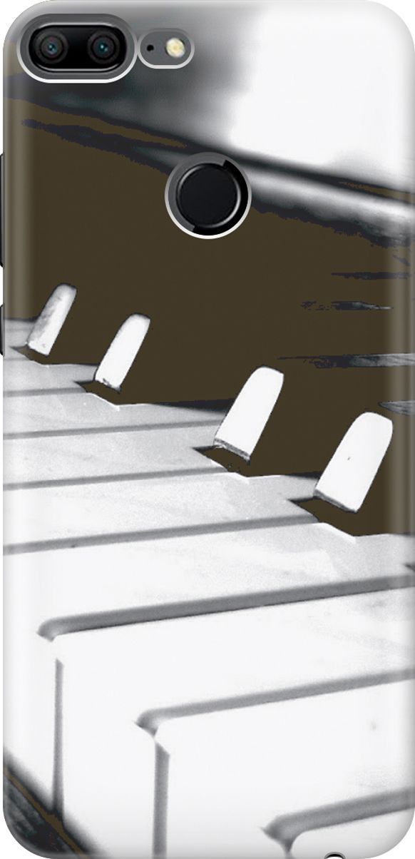 

Силиконовый чехол на Honor 9 Lite с принтом "Черно-белые клавиши", Белый;черный, 2763