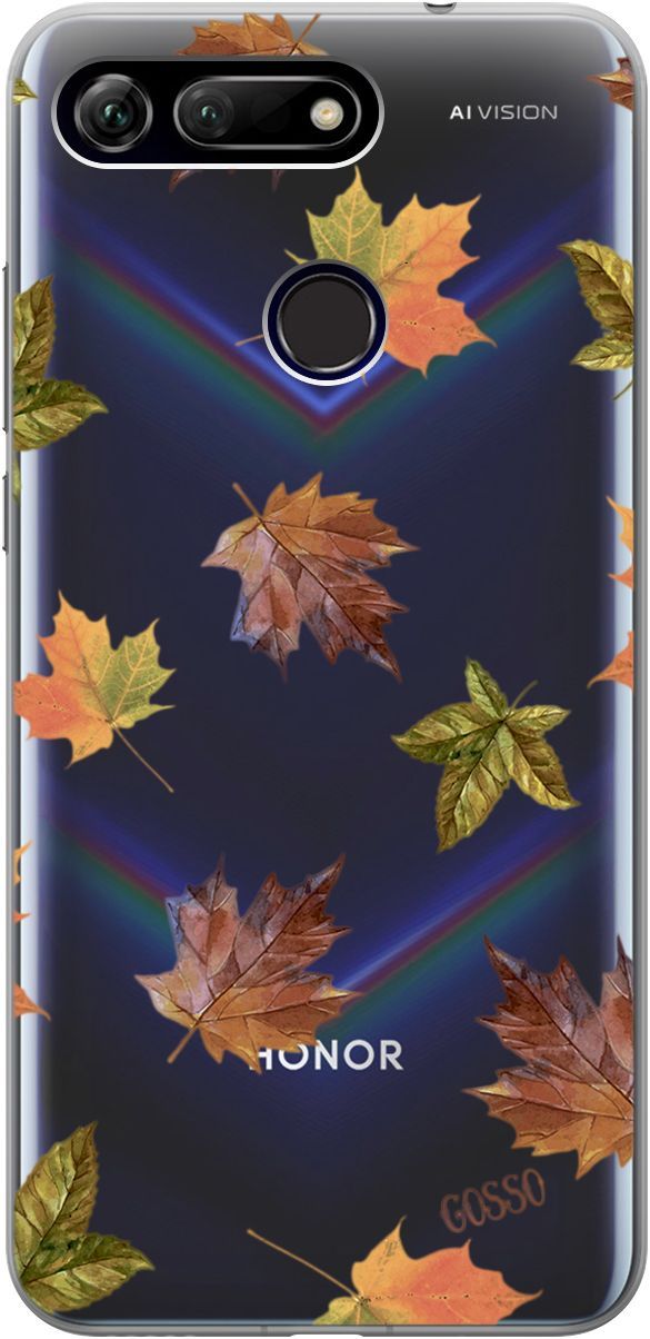 

Силиконовый чехол на Honor View 20 (V20) с 3D принтом "Maple" прозрачный, Прозрачный;оранжевый, 1681