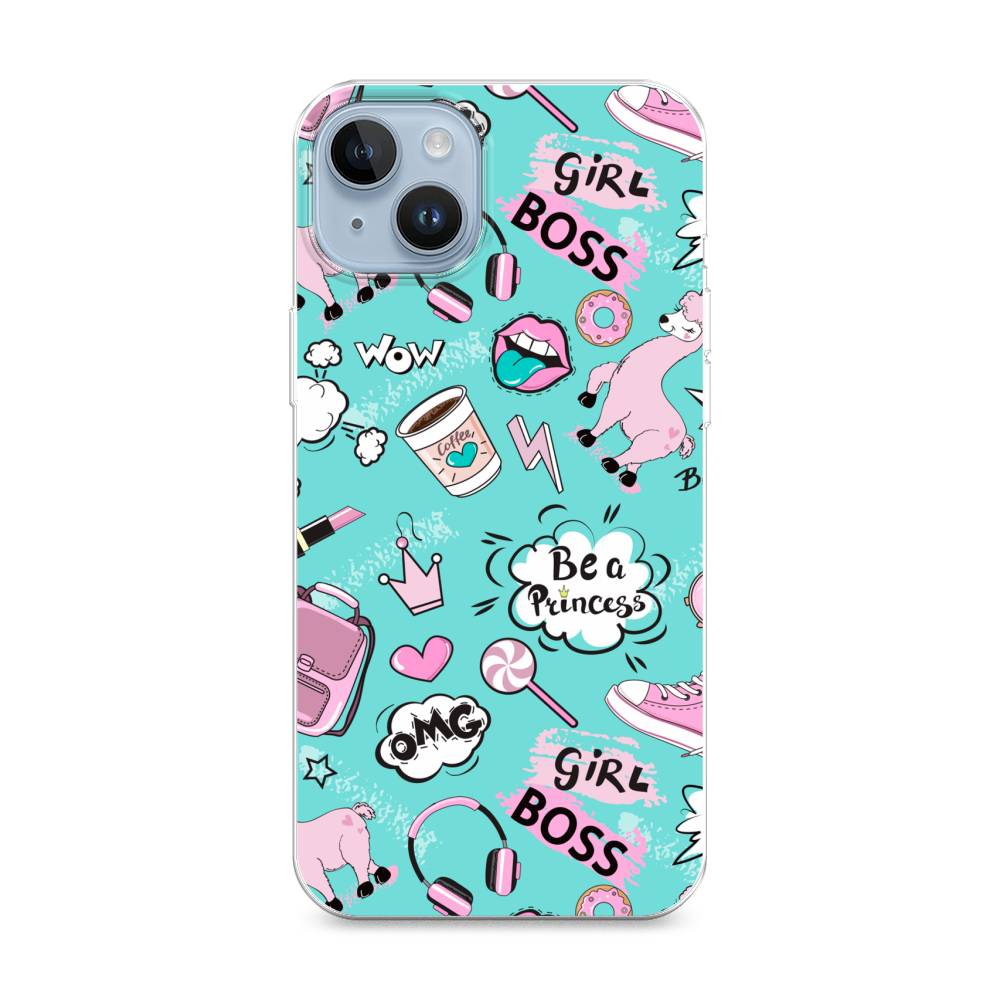 

Чехол Awog на Apple iPhone 14 / Айфон 14 "Стильная лама", 15150-1