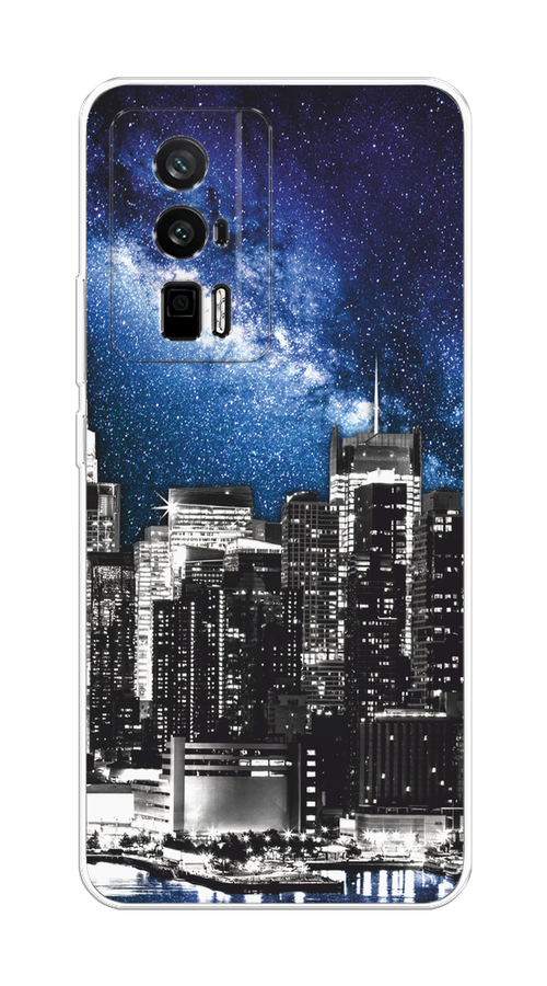 

Чехол на Xiaomi Redmi K60, Poco F5 Pro "Космический Нью-Йорк", Синий;серый, 318850-1