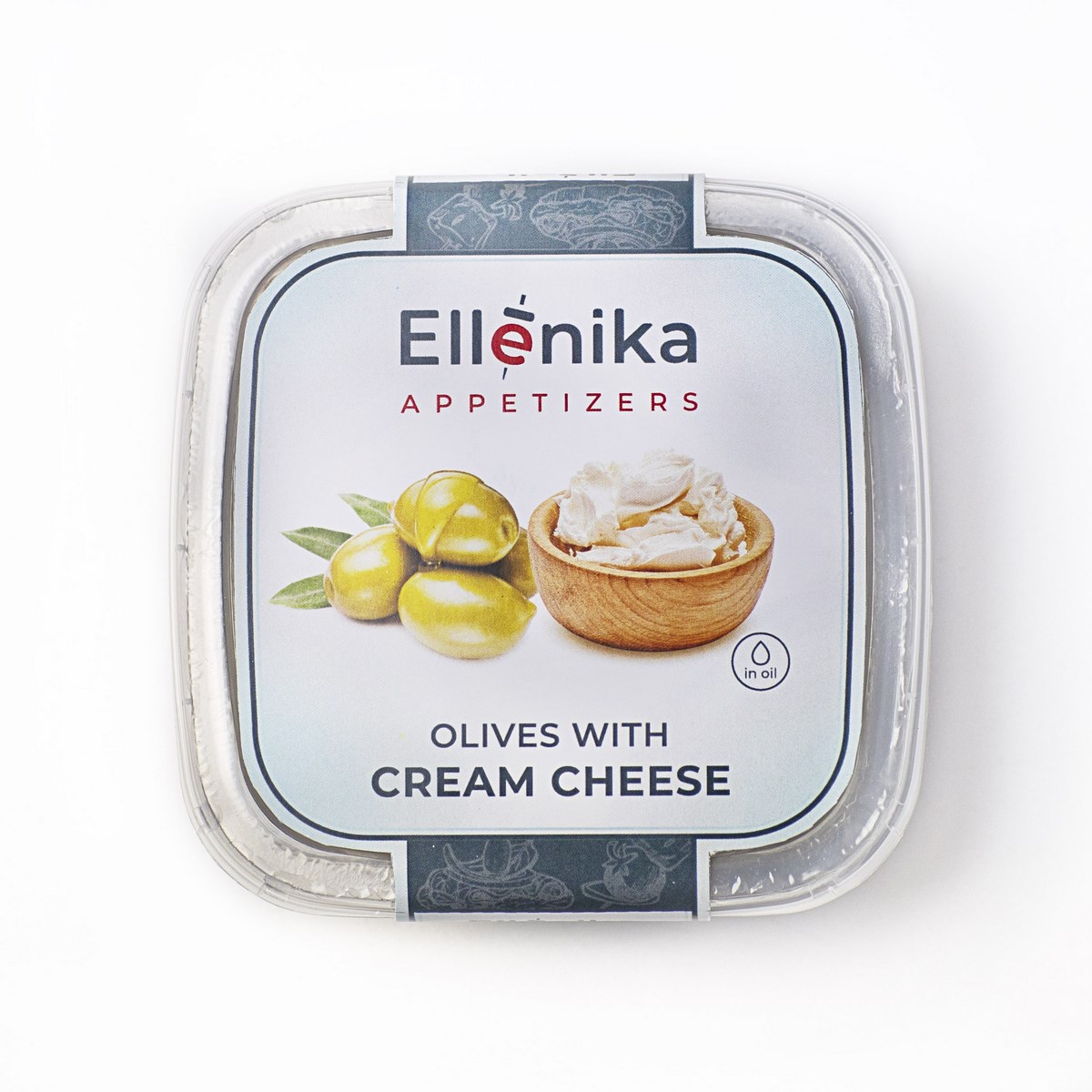 Оливки Ellenika фаршированные сливочным сыром в масле 130 г