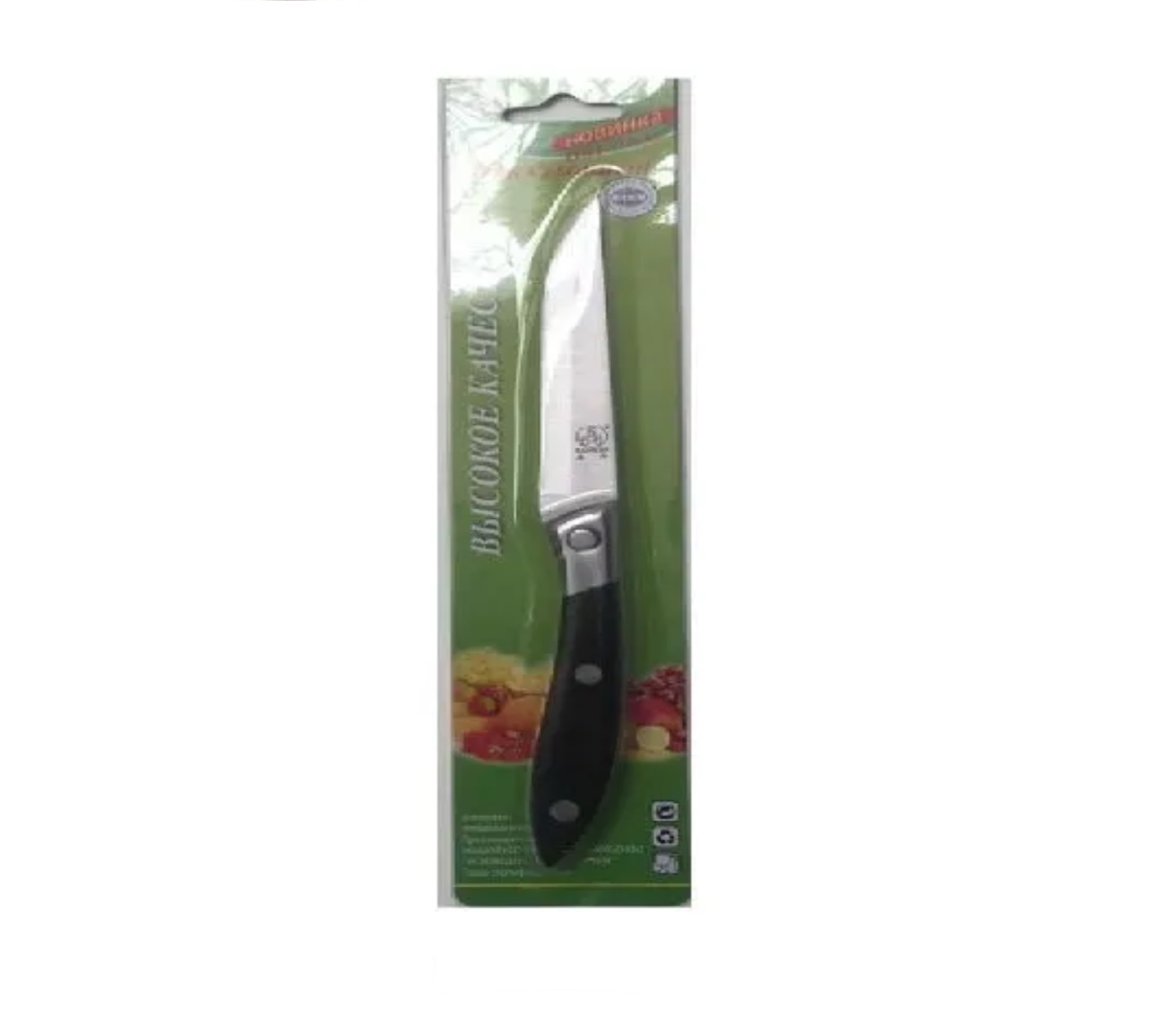 Нож кухонный Sanliu 666 С-6 VS-4145 лезвие 90 мм, пластиковая ручка.
