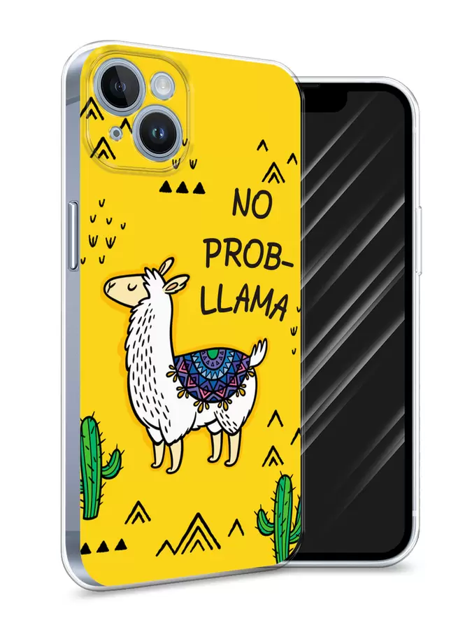 

Силиконовый чехол Awog "No probLLama" для Apple iPhone 14, Разноцветный, 15150-2