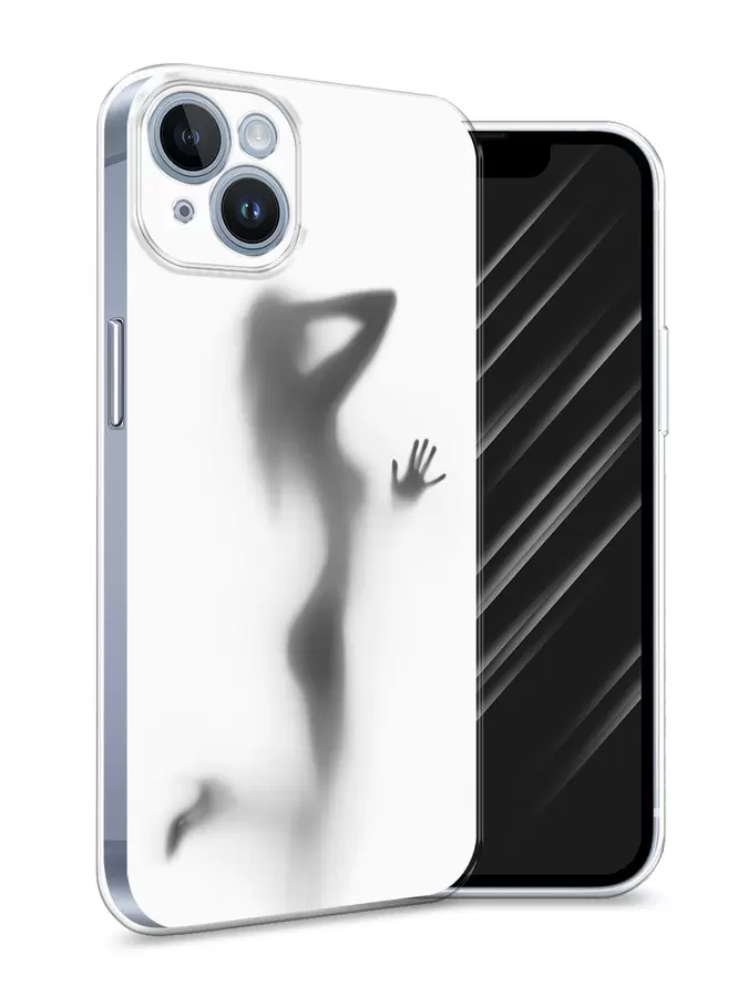 

Силиконовый чехол Awog "Стекло в душе" для Apple iPhone 14, Белый, 15150-7