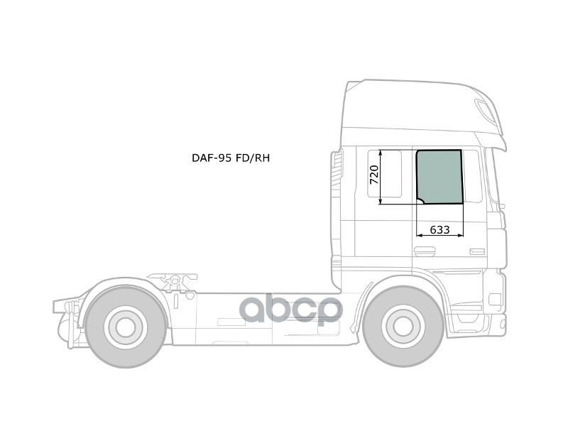 

Стекло Переднее Правое Опускное Daf 95(Pegaso Troner)Te47 88-08 Xyg Арт. Daf-95 Fd/Rh