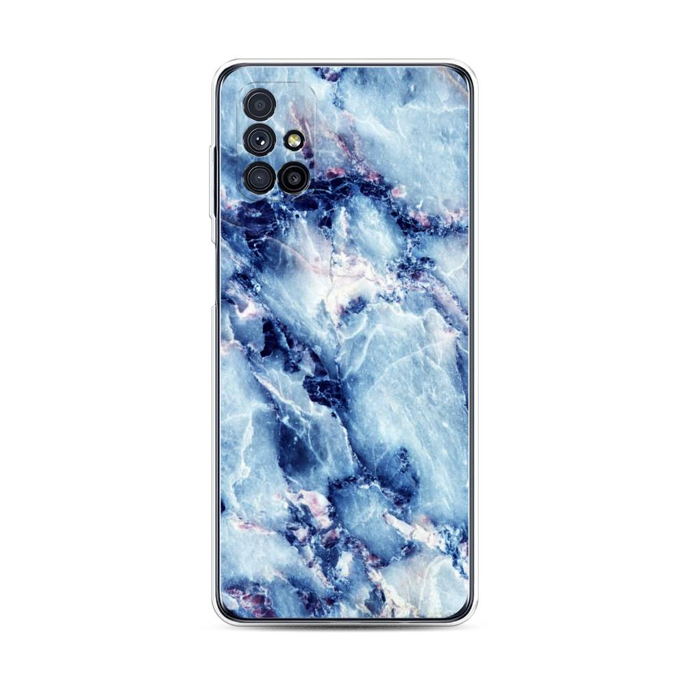 

Чехол на Samsung Galaxy M31s "Мрамор с синими прожилками", Синий, 2101450-3