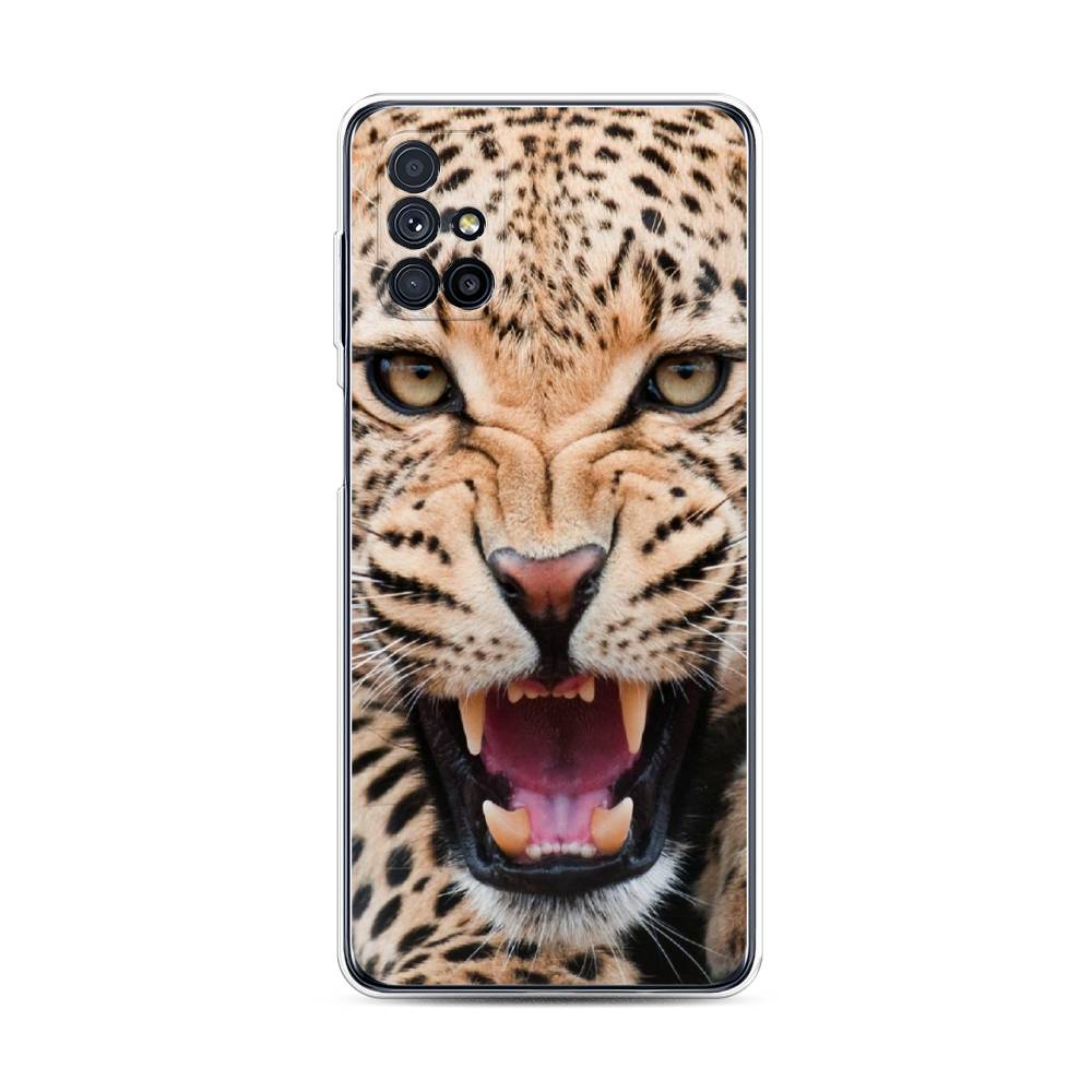 

Чехол на Samsung Galaxy M31s "Леопард 3d", Бежевый;черный, 2101450-6