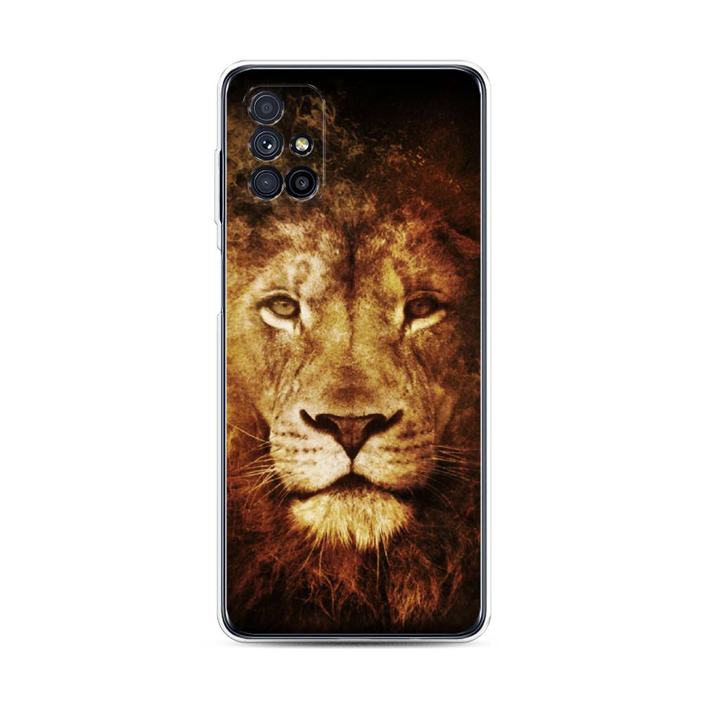 

Чехол на Samsung Galaxy M31s "Лев", Черный;коричневый;желтый, 2101450-6