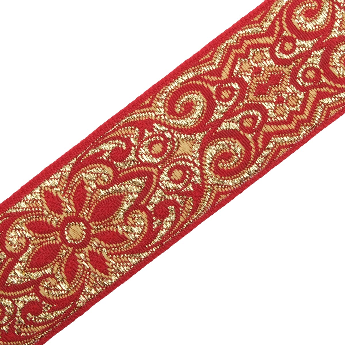 Лента жаккардовая с метанитом 9171 32мм25м 11 красныйжелтыйзолото С3104Г17 1299₽