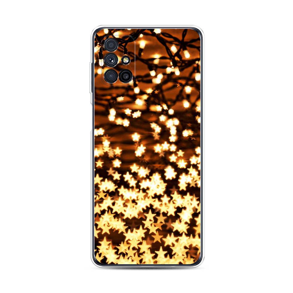 

Чехол на Samsung Galaxy M31s "Новогодняя гирлянда", Золотистый, 2101450-5