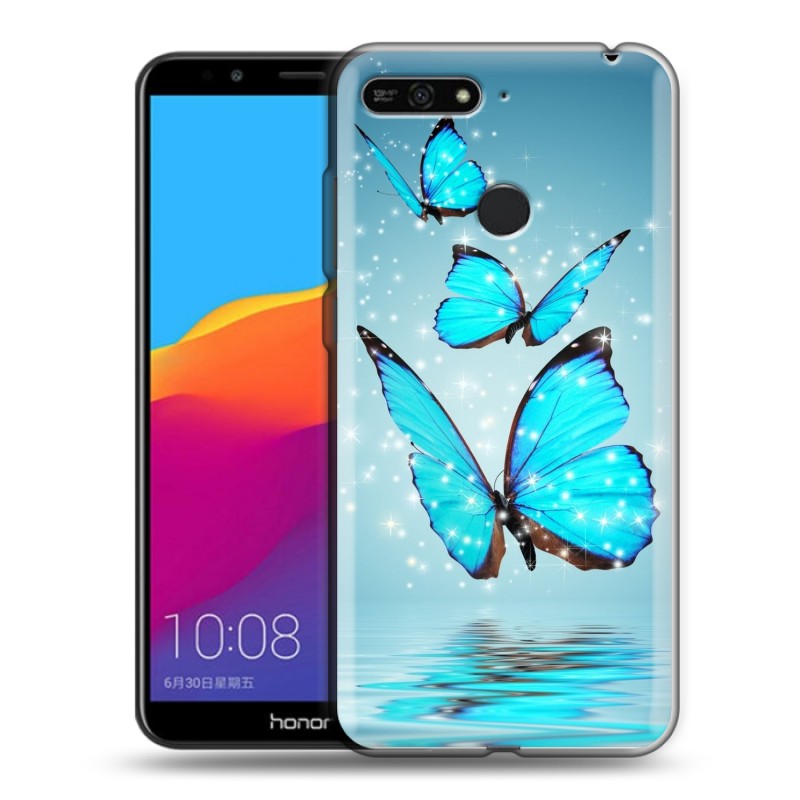 фото Чехол для huawei y6 prime 2018 с рисунком и защитой камеры 100gadgets