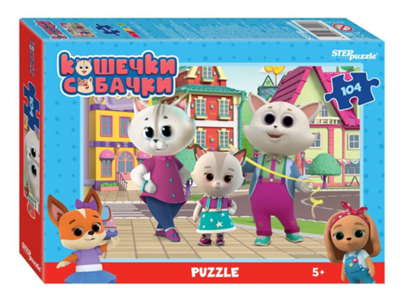 

Пазл Step Puzzle Кошечки собачки 82220 104 эл.