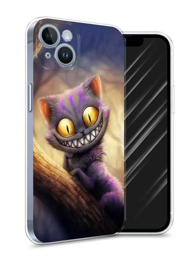 

Силиконовый чехол Awog "Cheshire Cat" для Apple iPhone 14, Разноцветный, 15150-1