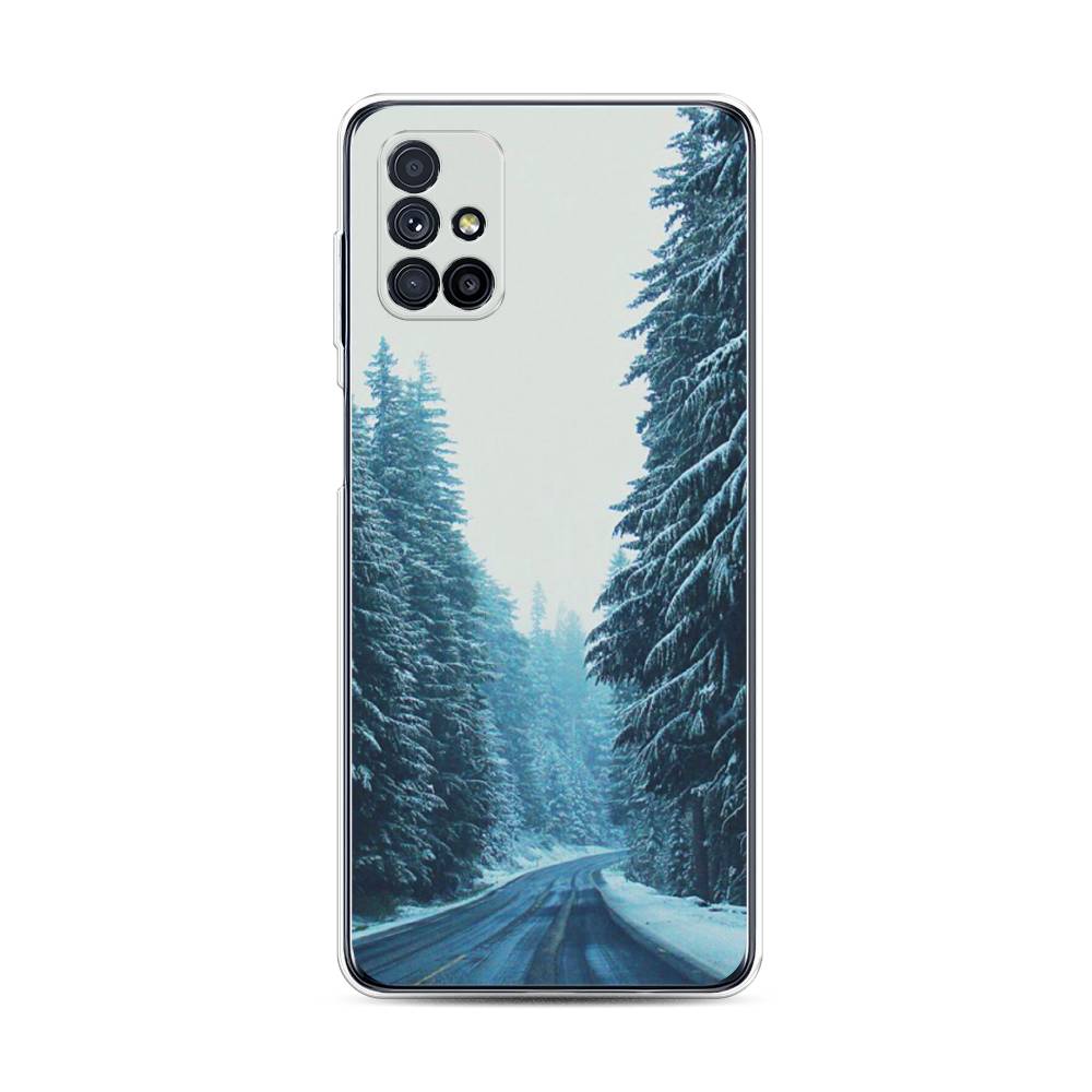 

Чехол на Samsung Galaxy M31s "Зима 9", Бежевый;голубой;черный, 2101450-2