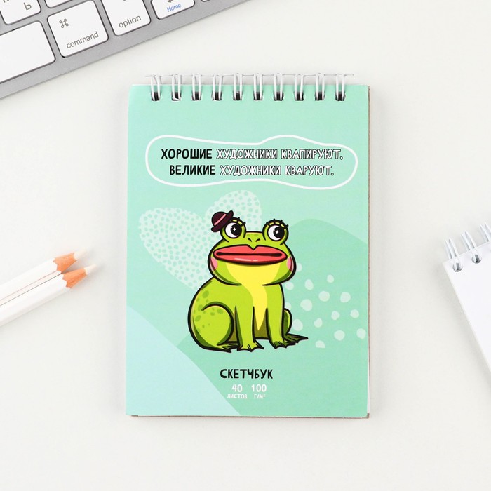 

Скетчбук ArtFox Лягушка, А6, 40 листов, 100 г/м, 4шт