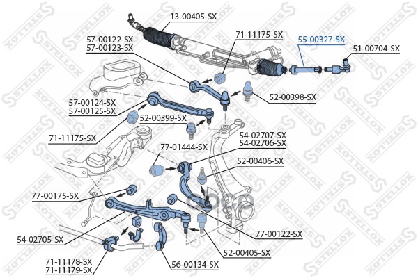 

Рулевая тяга Stellox 5500327SX