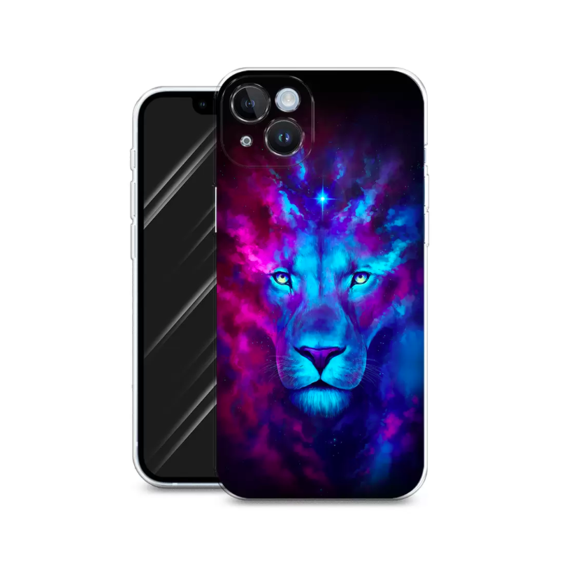 

Чехол Awog на Apple iPhone 14 / Айфон 14 "Космический лев", Разноцветный, 15150-1