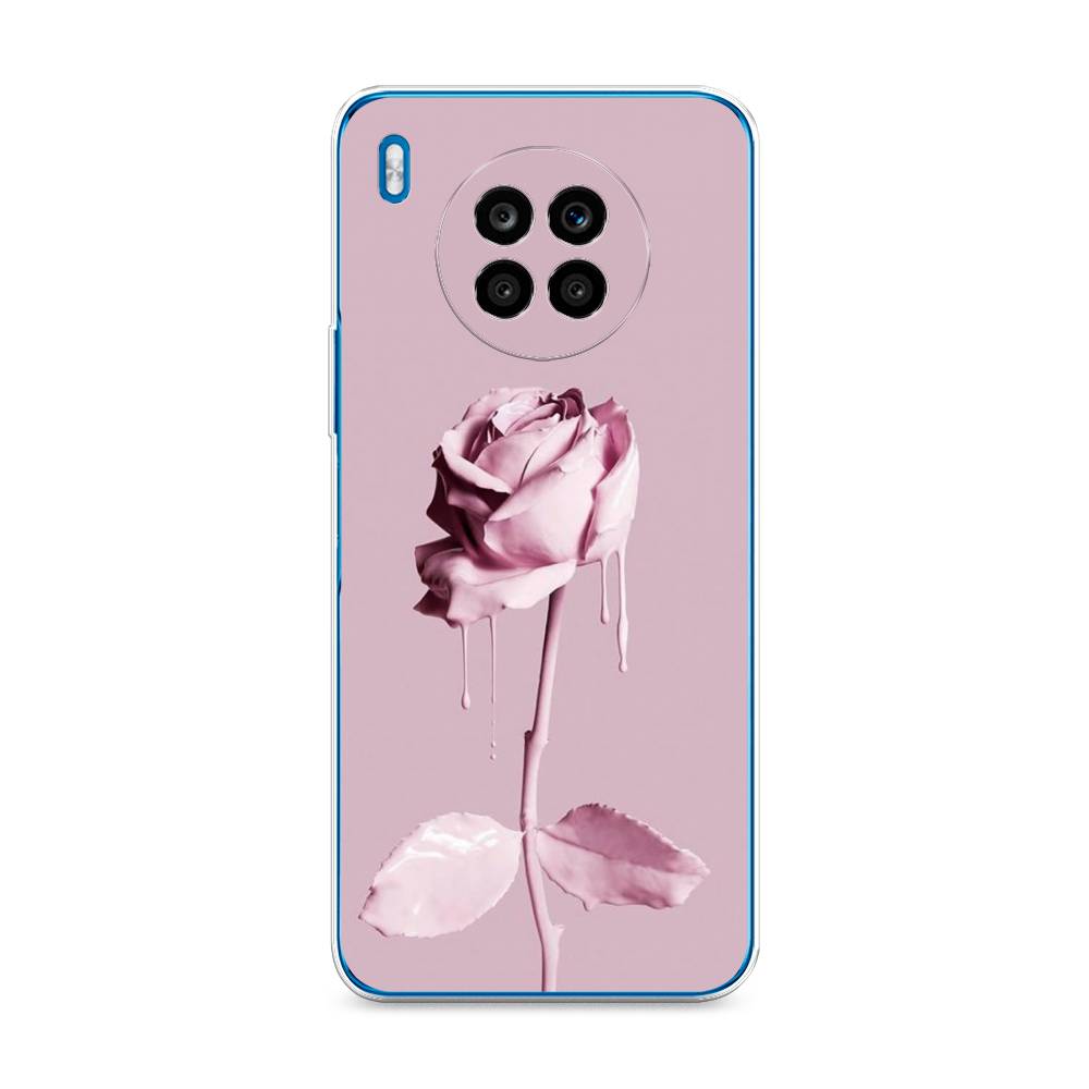 

Чехол Awog на Honor 50 Lite "Роза в краске", Белый;розовый, 6106450-8